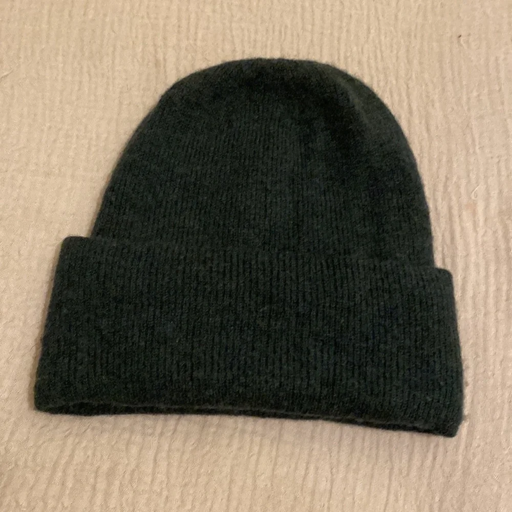 & Other Stories Forest Green Knit WOOL BLEND Hat